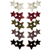 Dobbelte resin stjerner, MIX-farver, Ø12+8mm, 5 par
